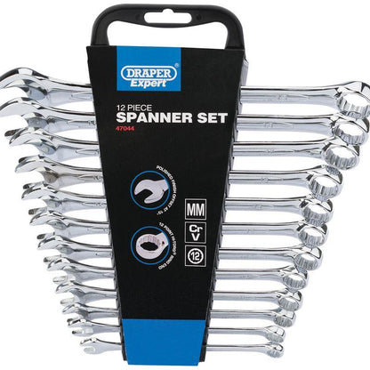 Draper 47044 Hi - Torq® Metric Combination Spanner Set 12 Piece