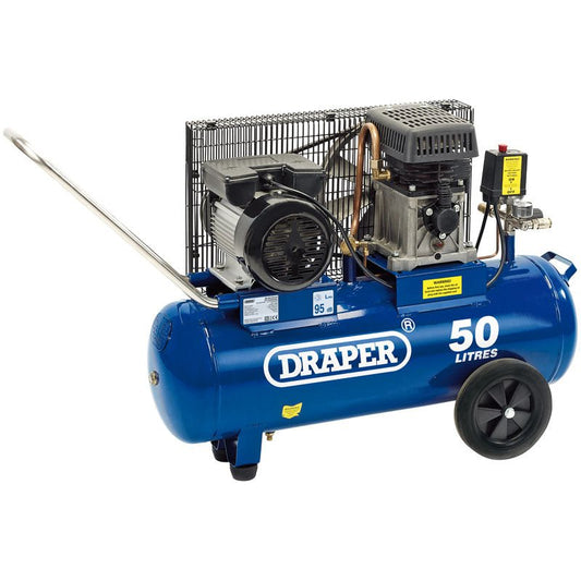 Draper 50L 230V 3.0hp (2.2kW) Belt - Driven Air Compressor 31253