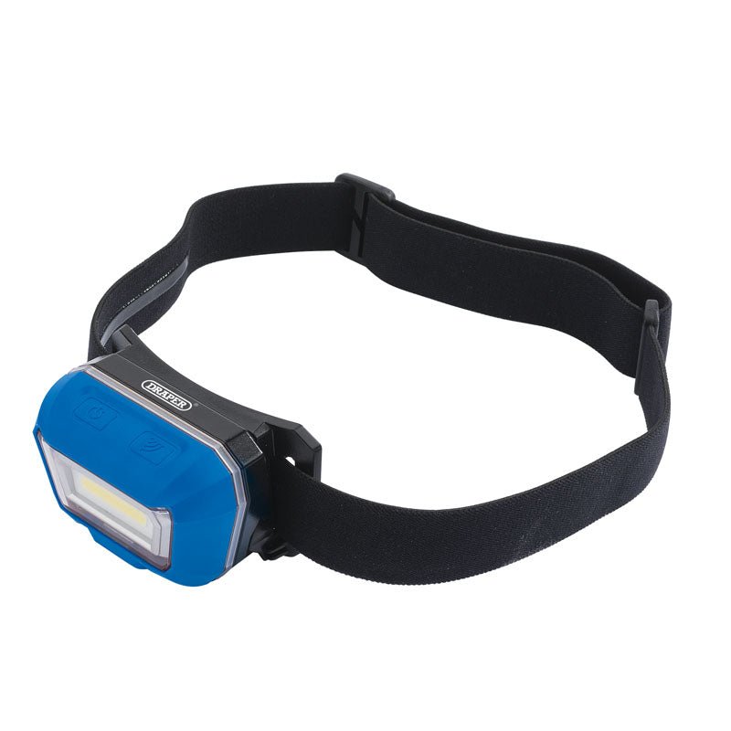 Draper 54374 3W Rechargeable COB LED Head Torch