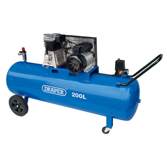 Draper 55315 Belt - Driven Air Compressor 200L 2.2kW