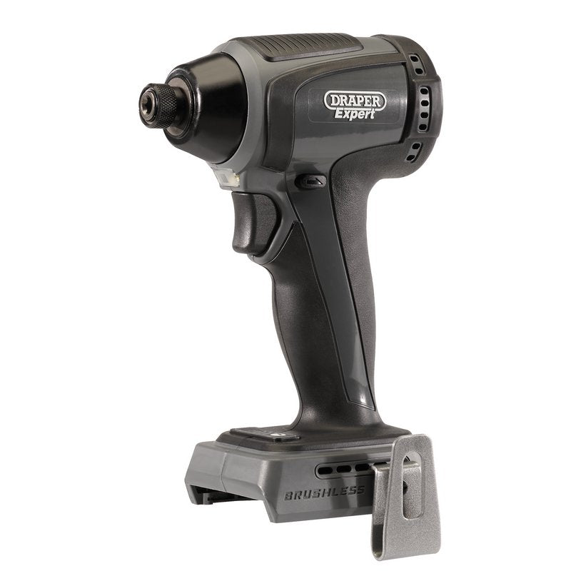 Draper 55944 XP20 20V Brushless Impact Driver 1/4 Hex. 200Nm Sold Bare