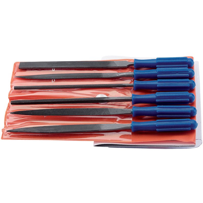 Draper 6 Piece 100mm Warding File Set with Handles 14185