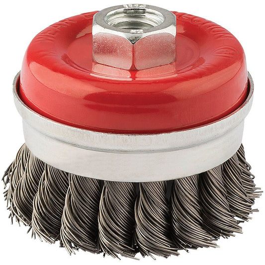 Draper 60mm x M14 Twist Knot Wire Cup Brush 41447