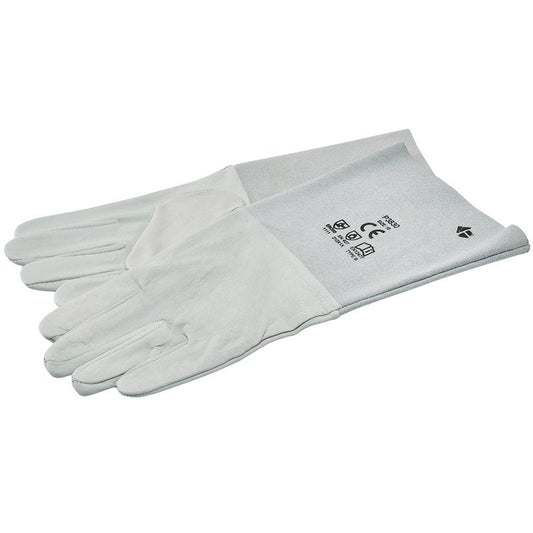 Draper 70451 TIG Welders Gloves Long Cuff Size 10