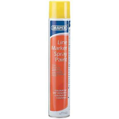 Draper 750ml Yellow Line Marker Spray Paint 41916-McCormickTools