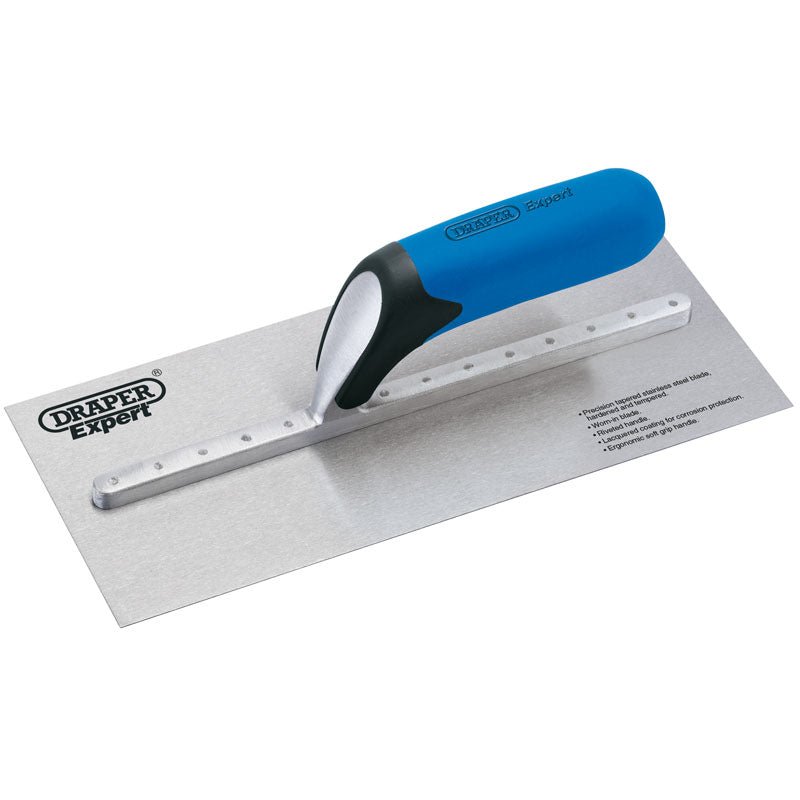 Draper 81200 Soft Grip Stainless Steel Plastering Trowel 280mm