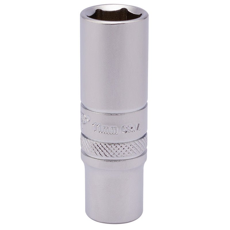 Draper 82140 1/4" Sq. Dr. 6 Point Deep Socket 11mm - McCormickTools