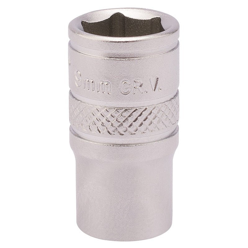 Draper 82143 1/4" Sq. Dr. Socket 9mm - McCormickTools