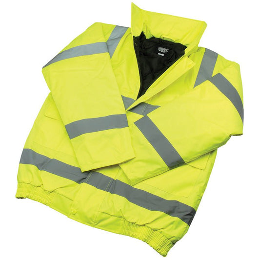 Draper 84724 High Visibility Bomber Jacket Size M