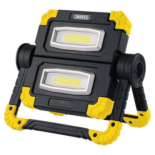 Draper 87696 Twin COB LED Rechargeable Worklight 10W 850 Lumens