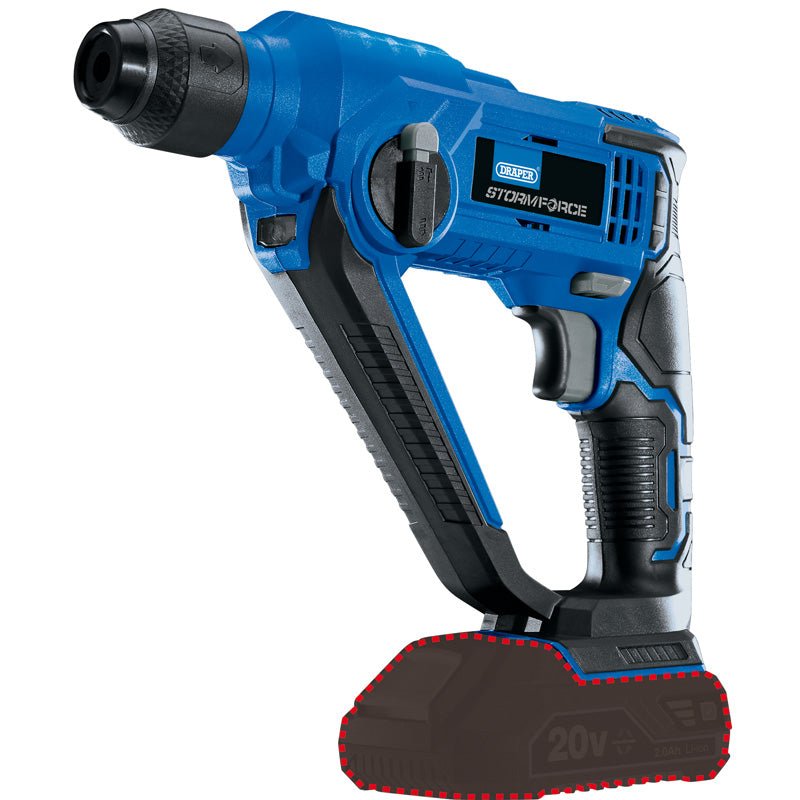 Draper 89512 Draper Storm Force® 20V SDS+ Rotary Hammer Drill Sold Bare