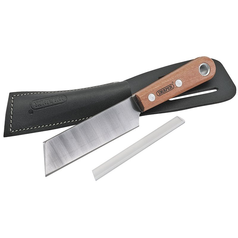 Draper 93067 Shoe or Leather Knife 115mm with Belt Holster