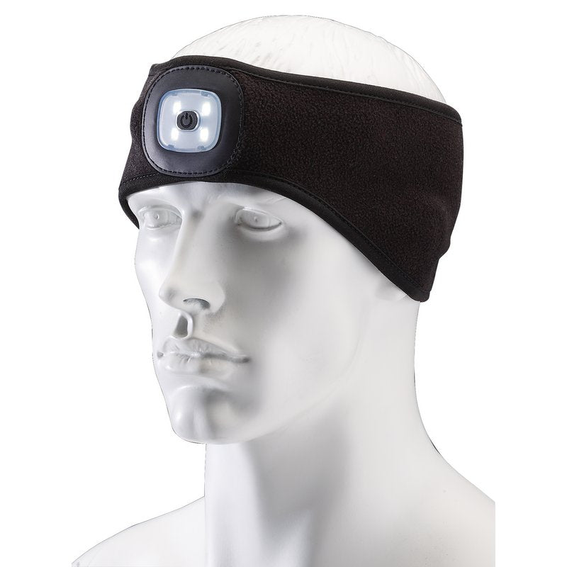 Draper 95172 Headband with USB Rechargeable LED Torch 1W Black One Size