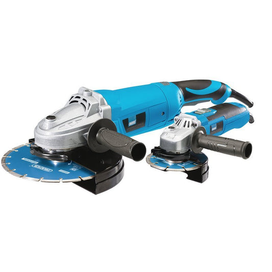 Draper 98520 Storm Force 230V Angle Grinder Set 115mm and 230mm 2 Piece