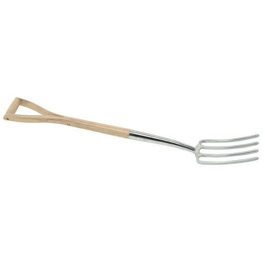 Draper 99011 Draper Heritage Stainless Steel Border Fork with Ash Handle