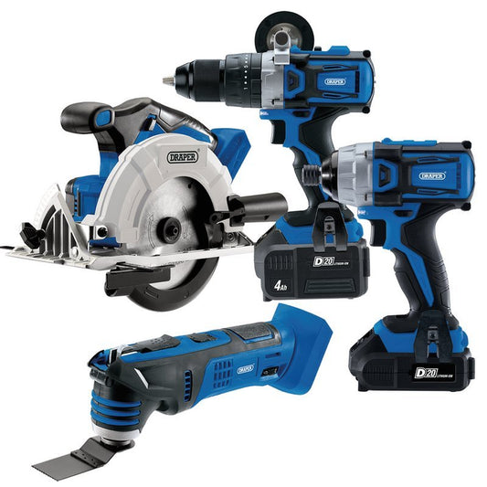 Draper 99243 D20 20V Carpenter / Joiner Cordless Power Tool Kit