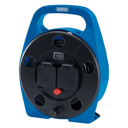 Draper 99294 2 - way 10m Cable Reel with LED Worklight