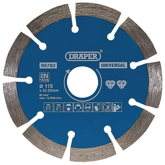 Draper 99782 Segmented Diamond Blade 115mm