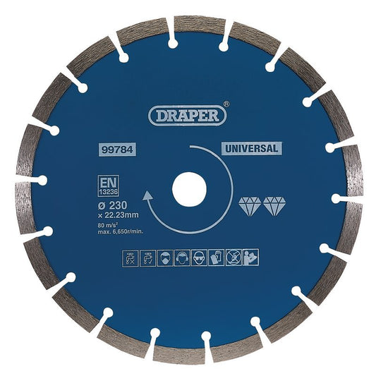 Draper 99784 Segmented Diamond Blade 230mm