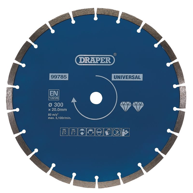 Draper 99785 Segmented Diamond Blade 300mm