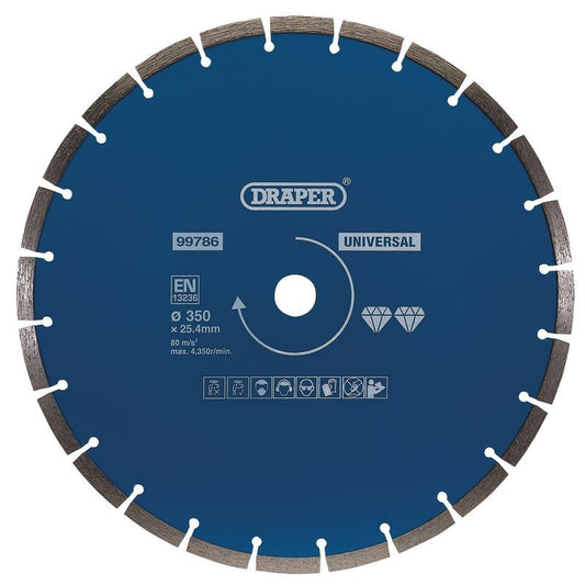 Draper 99786 Segmented Diamond Blade 350mm