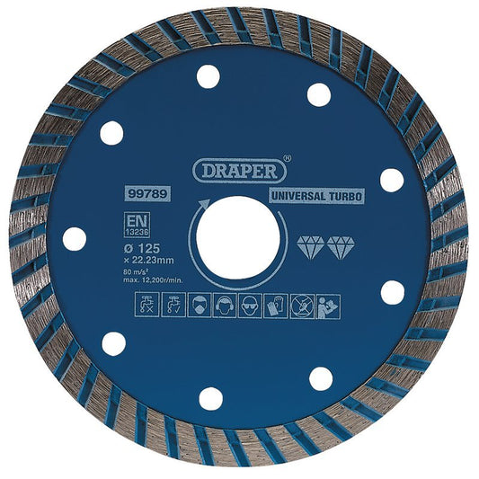 Draper 99789 Turbo Diamond Blade 125mm