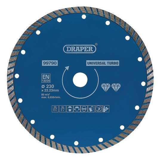 Draper 99790 Turbo Diamond Blade 230mm