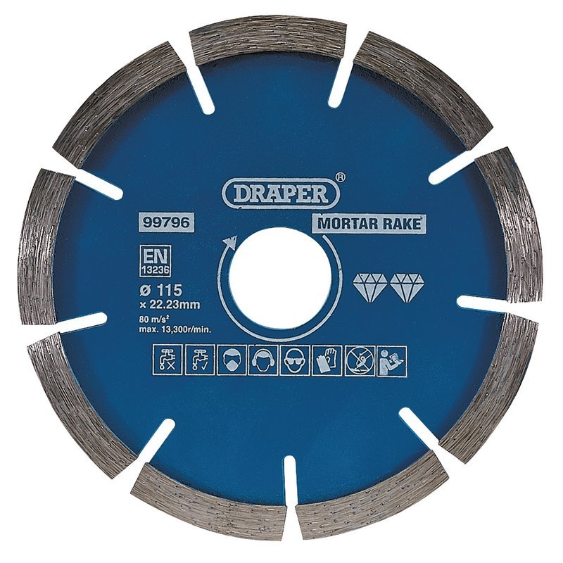 Draper 99796 Mortar Raking Diamond Blade 115mm