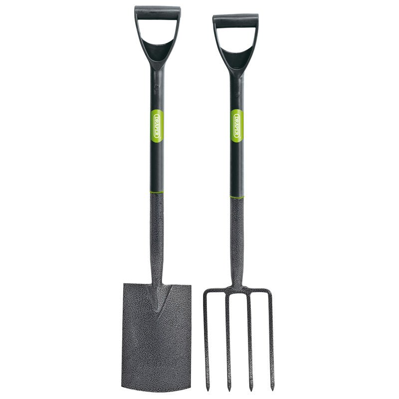 Draper Carbon Steel Garden Fork and Spade Set 83971