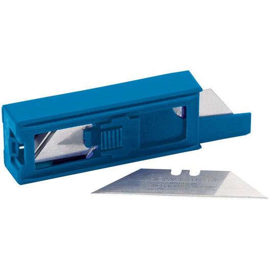 Draper Dispenser of 10 Two Notch Trimming Knife/Window Scraper Blades 43388