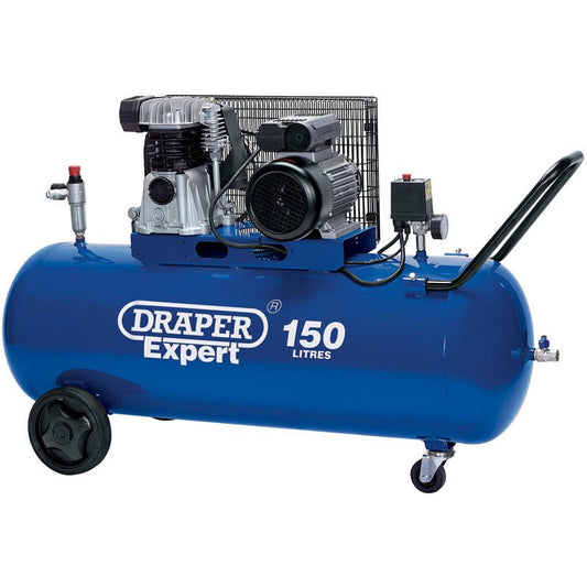 Draper Expert 150L 230V 3.0hp (2.2kW) Belt - Driven Air Compressor 22463