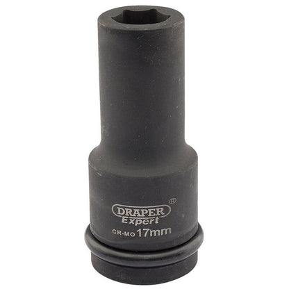 Draper Expert 17mm 3/4" Square Drive Hi - Torq®️ 6 Point Deep Impact Socket 05049 - McCormickTools