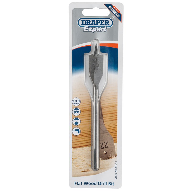 Draper Expert 18.0mm Flat Wood Bit 41511