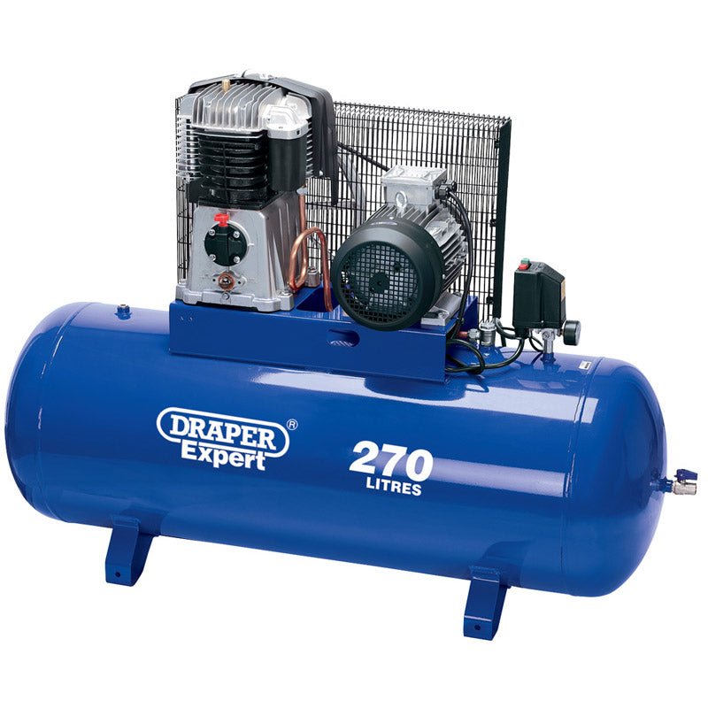 Draper Expert 270L 415V 7.5hp (5.5kW) Belt - Driven Air Compressor 05638