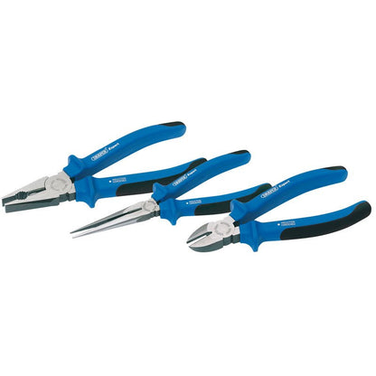 Draper Expert 3 Piece Heavy Duty Soft Grip Pliers Set 69289