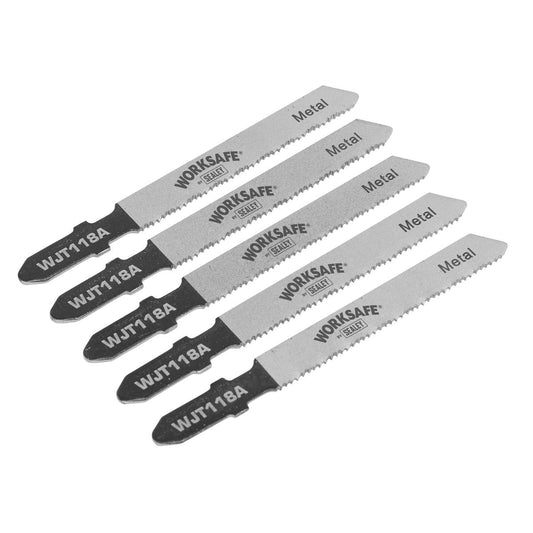 Sealey WJT118A Jigsaw Blade Metal 55mm 21tpi - Pack of 5