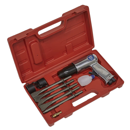 Sealey SA11 Air Hammer with Chisels Long Stroke