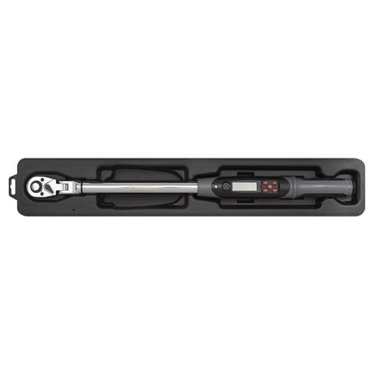 Sealey STW309 Angle Torque Wrench Flexi-Head Digital 1/2"Sq Drive 20-200Nm(14.7-147.5lb.ft)-McCormickTools