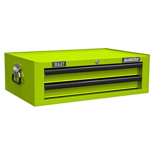 Sealey AP26029THV Mid-Box Tool Chest 2 Drawer with Ball-Bearing Slides - Green/Black