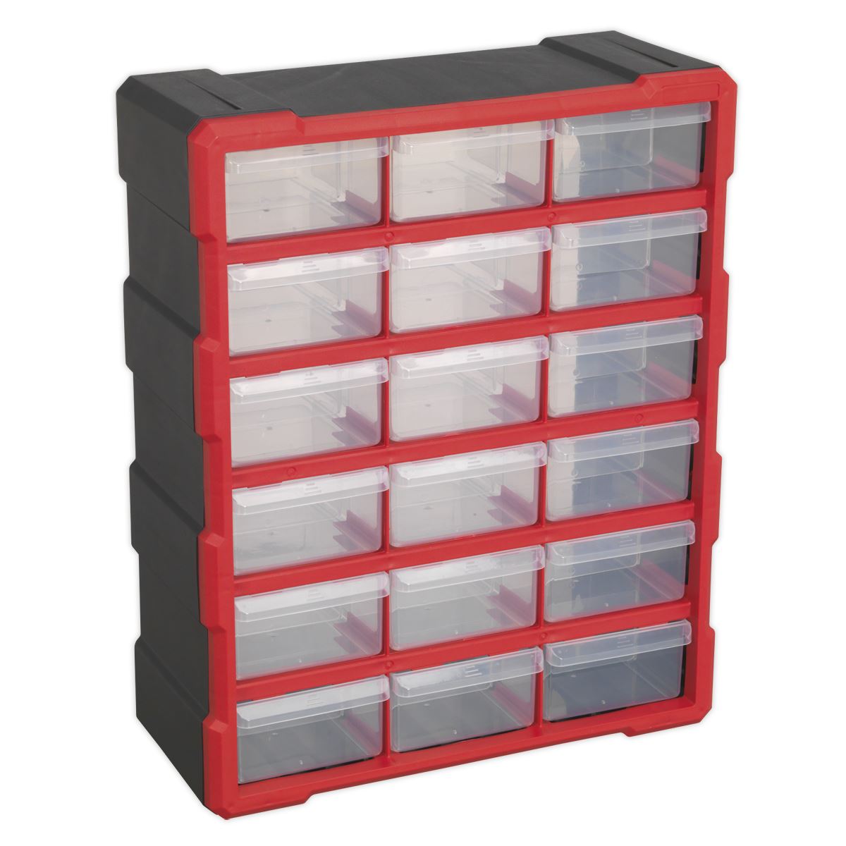 Sealey APDC18R Cabinet Box 18 Drawer - Red/Black