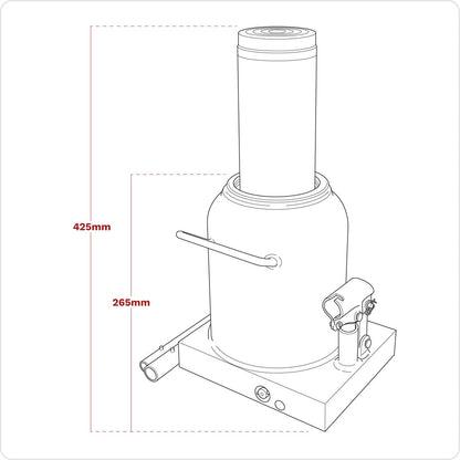 Sealey PBJ50S Viking Bottle Jack 50 Tonne