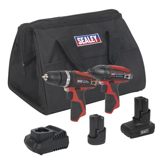 Sealey CP1200COMBO6 2 x 12V SV12 Series Cordless Power Tool Combo Kit