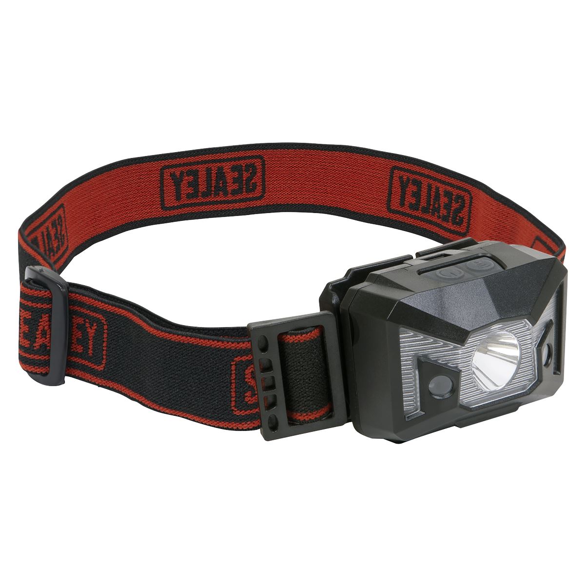 Sealey HT03LED Head Torch 3W SMD & 2 Red LED 3 x AAA Cell with Auto-Sensor