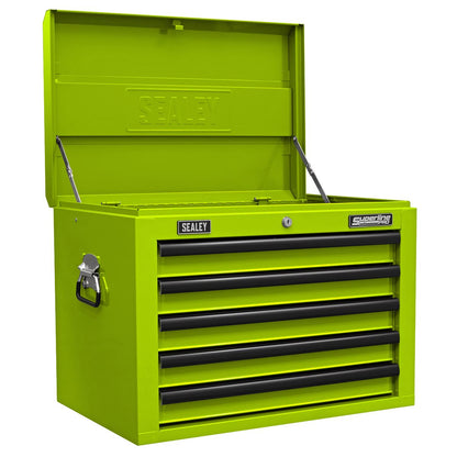 Sealey APSTACKTHV Topchest Mid-Box Tool Chest & Rollcab Combination 14 Drawer - Green