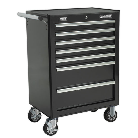 Sealey AP26479TB Rollcab 7 Drawer with Ball-Bearing Slides - Black