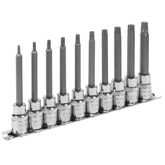 Sealey AK6236 TRX-Star* Socket Bit Set 10pc 3/8"Sq Drive 95mm