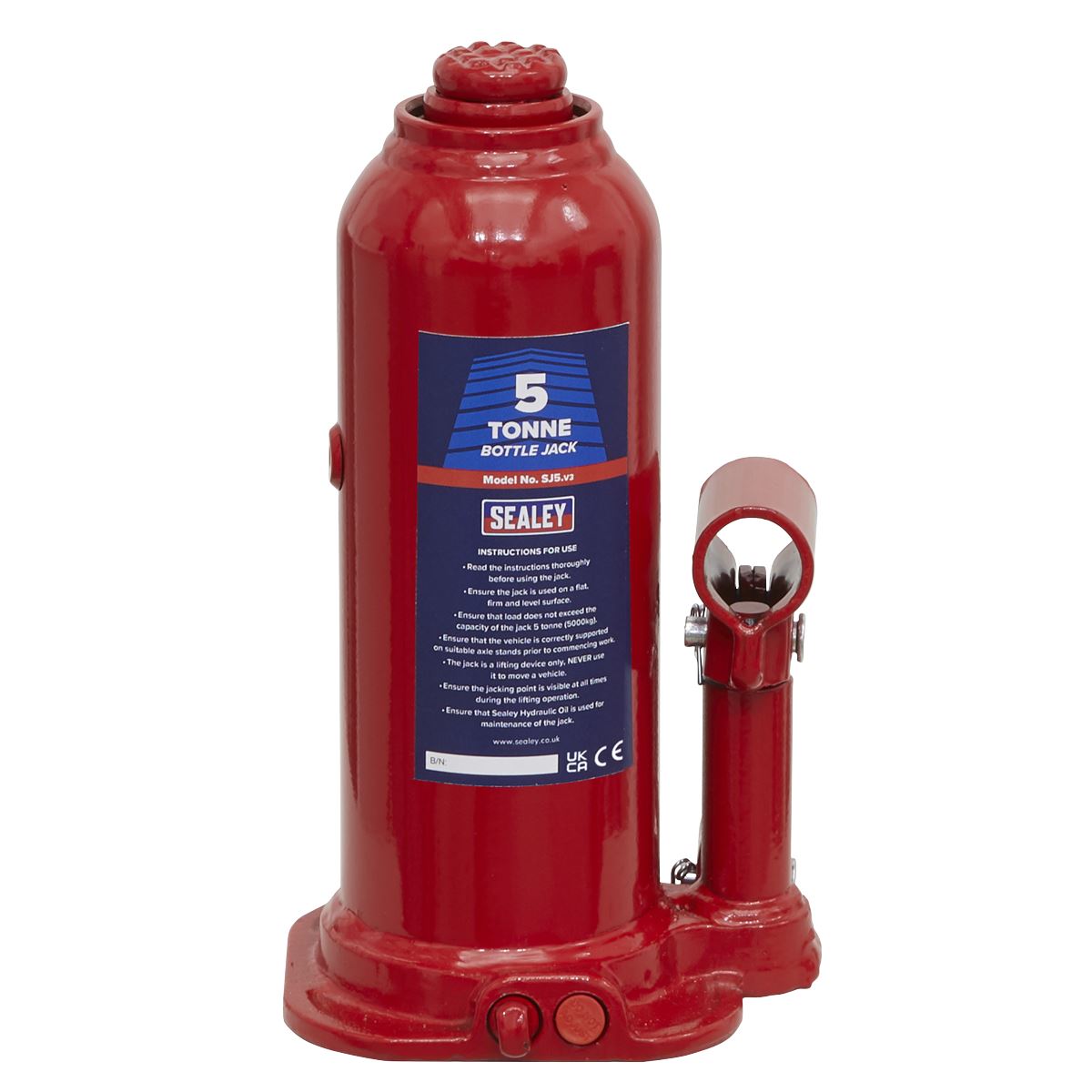 Sealey SJ5 Bottle Jack 5 Tonne