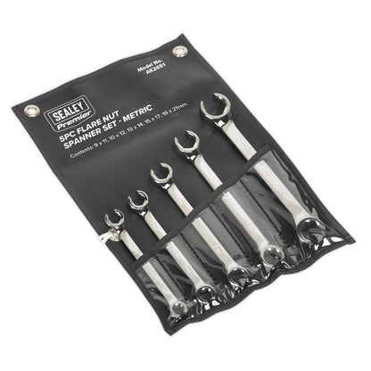 Sealey AK2651 Flare Nut Spanner Set 5pc Metric