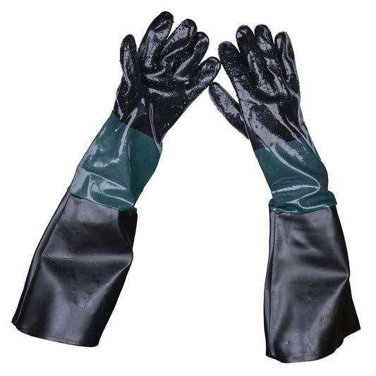 Sealey SSP41 Shot Blasting Gauntlets 585mm Cuffed Pair