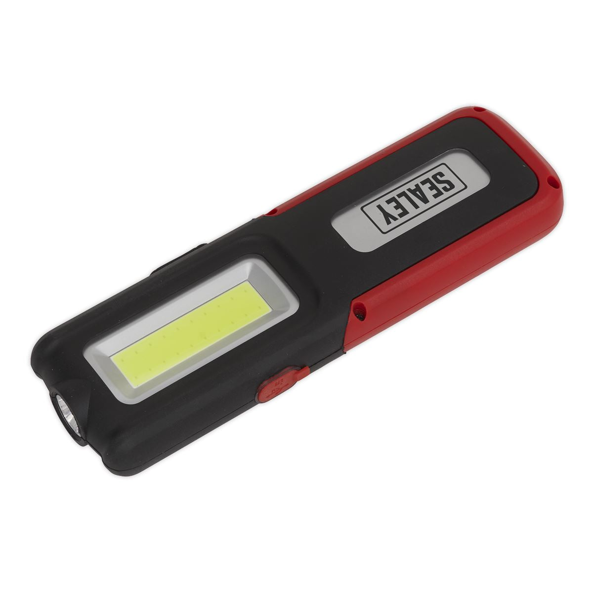 Sealey LED318R Rechargeable Inspection Light 5W COB & 3W SMD LED with Power Bank - Red